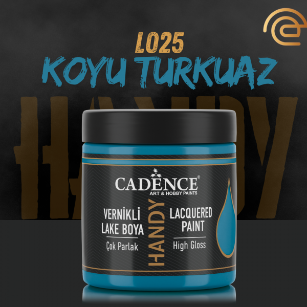 Cadence Vernikli Lake Boya L025 Koyu Turkuaz 250Ml
