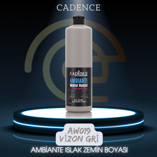 AW19 Vizon Gri Ambiante Islak Zemin Boyası 500ML + Katalizör 20GR AW19 Vizon Gri Ambiante Islak Zemin Boyası 500ML + Katalizör 20GR