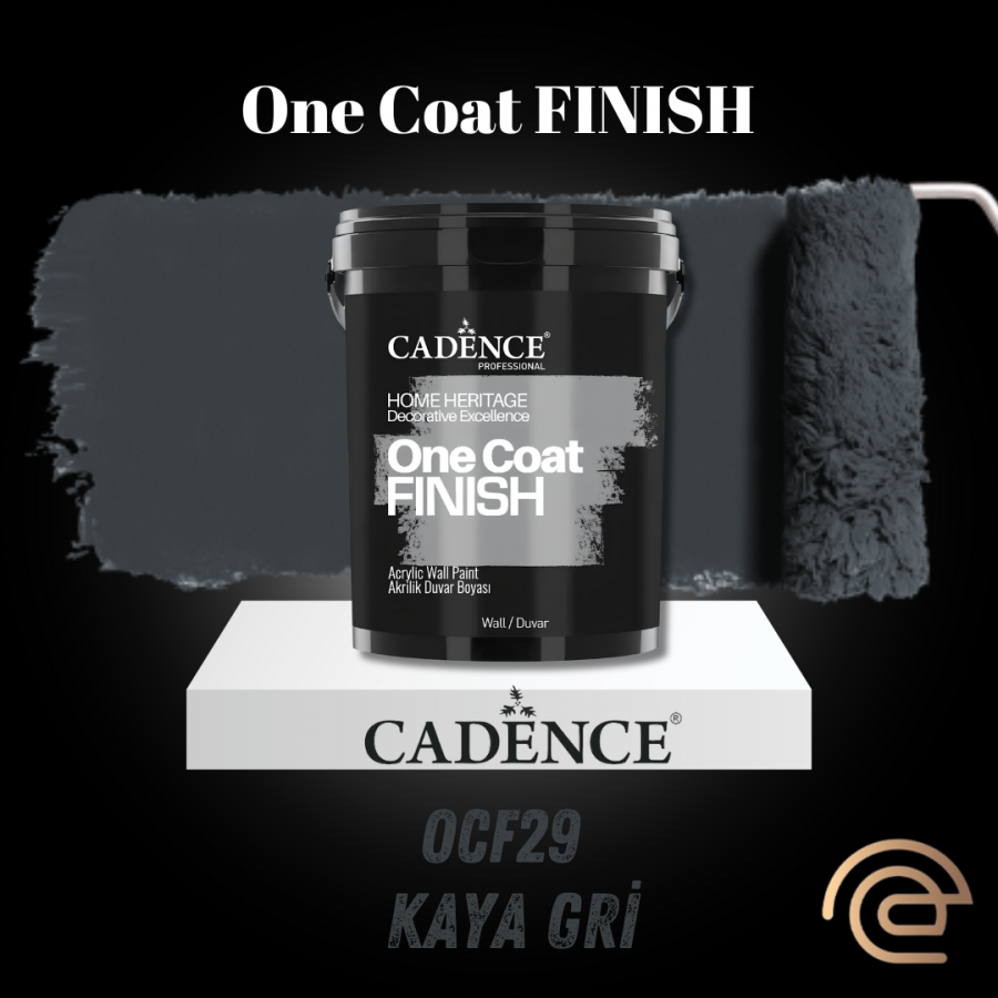 OCF29 Kaya Gri Akrilik Duvar Boyası - One Coat Finish 2.5LT