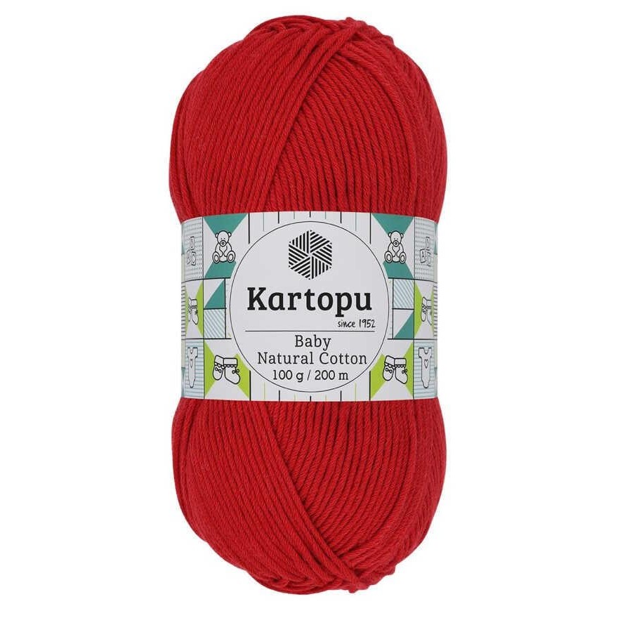 KARTOPU,BABY NATUREL COTTON K0166 AÇIK KIRMIZI