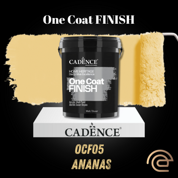 OCF05 Ananas Sarı Akrilik Duvar Boyası - One Coat Finish 2.5LT