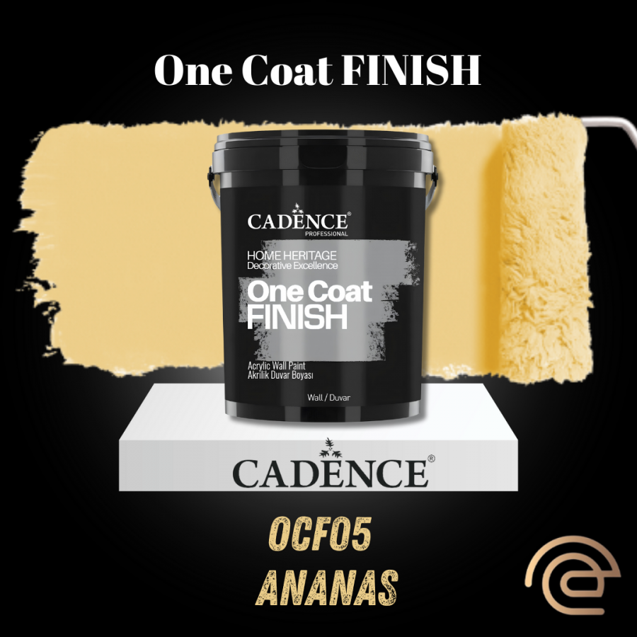 OCF05 Ananas Sarı Akrilik Duvar Boyası - One Coat Finish 2.5LT