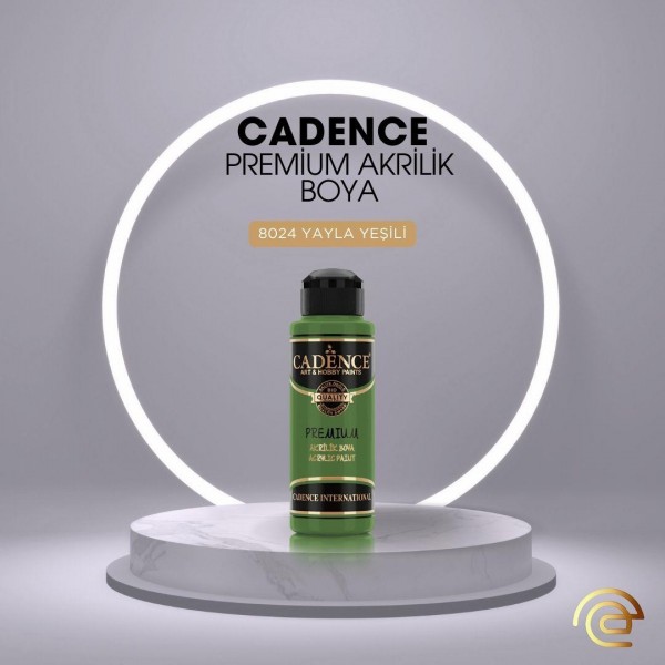 Cadence PREMİUM AKRİLİK BOYA 120 ML 8024 YAYLA YEŞİLİ
