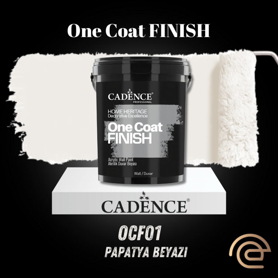 OCF01 Papatya Beyazı Akrilik Duvar Boyası - One Coat Finish 2.5LT