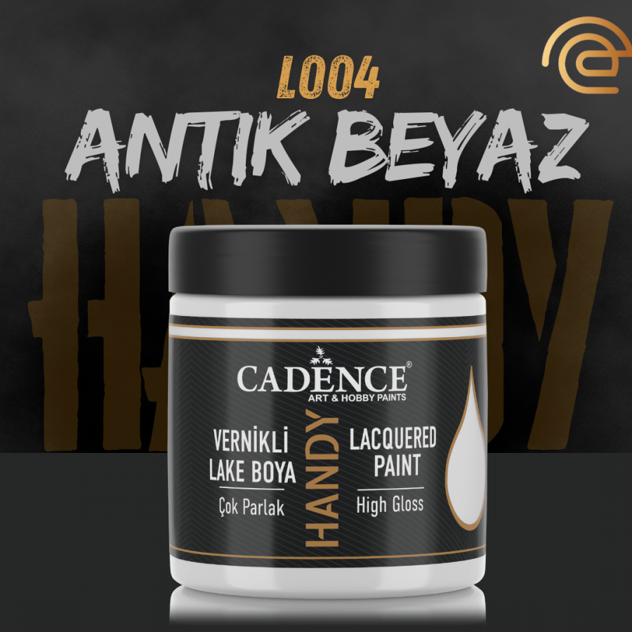 Cadence Vernikli Lake Boya L004 Antik Beyaz 250Ml