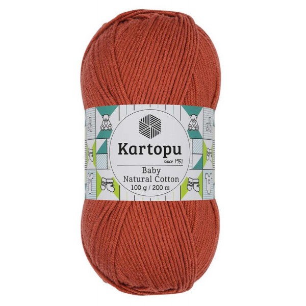KARTOPU,BABY NATUREL COTTON K0269 MAT TURUNCU