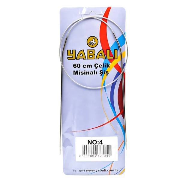 YABALI,60 CM ÇELİK MİSİNALI ŞİŞ NO:4 YBL-340
