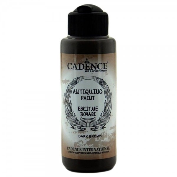 Cadence Antique Paint Eskitme Boyası 120Ml 300 Koyu Kahve