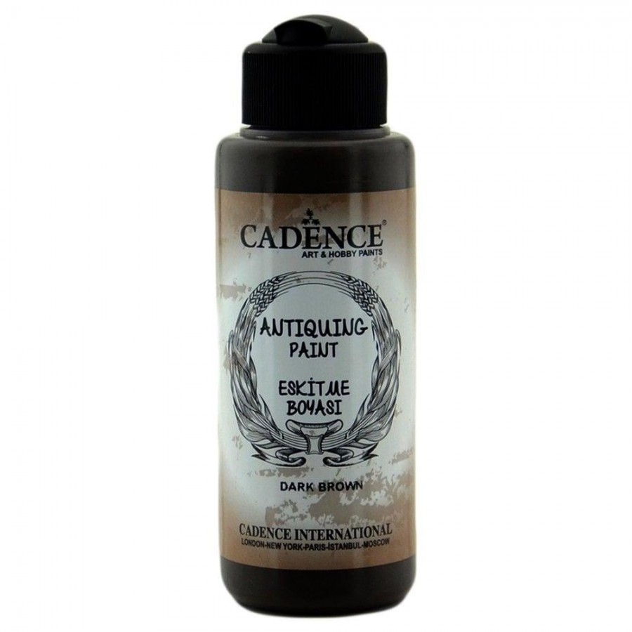 Cadence Antique Paint Eskitme Boyası 120Ml 300 Koyu Kahve