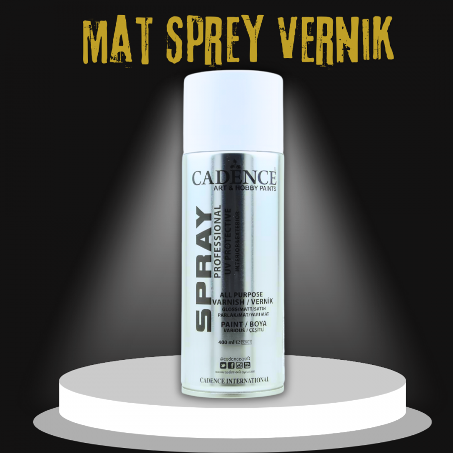 Cadence Mat Sprey Vernik 400ML Cadence Mat Sprey Vernik 400ML