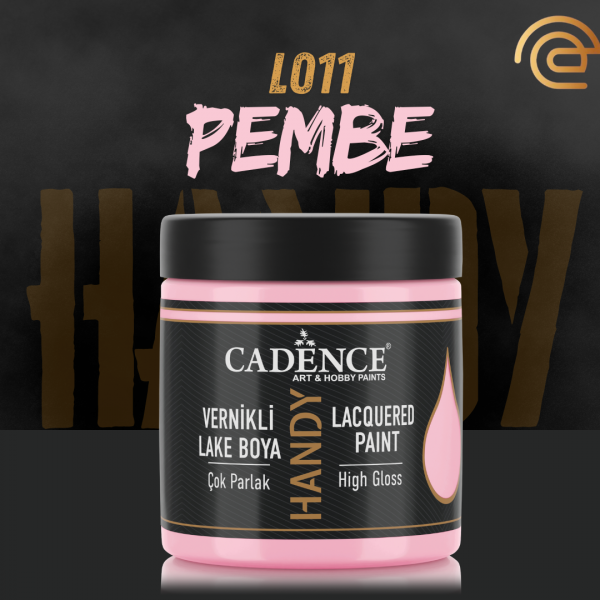 Cadence Vernikli Lake Boya L011 Pembe 250Ml