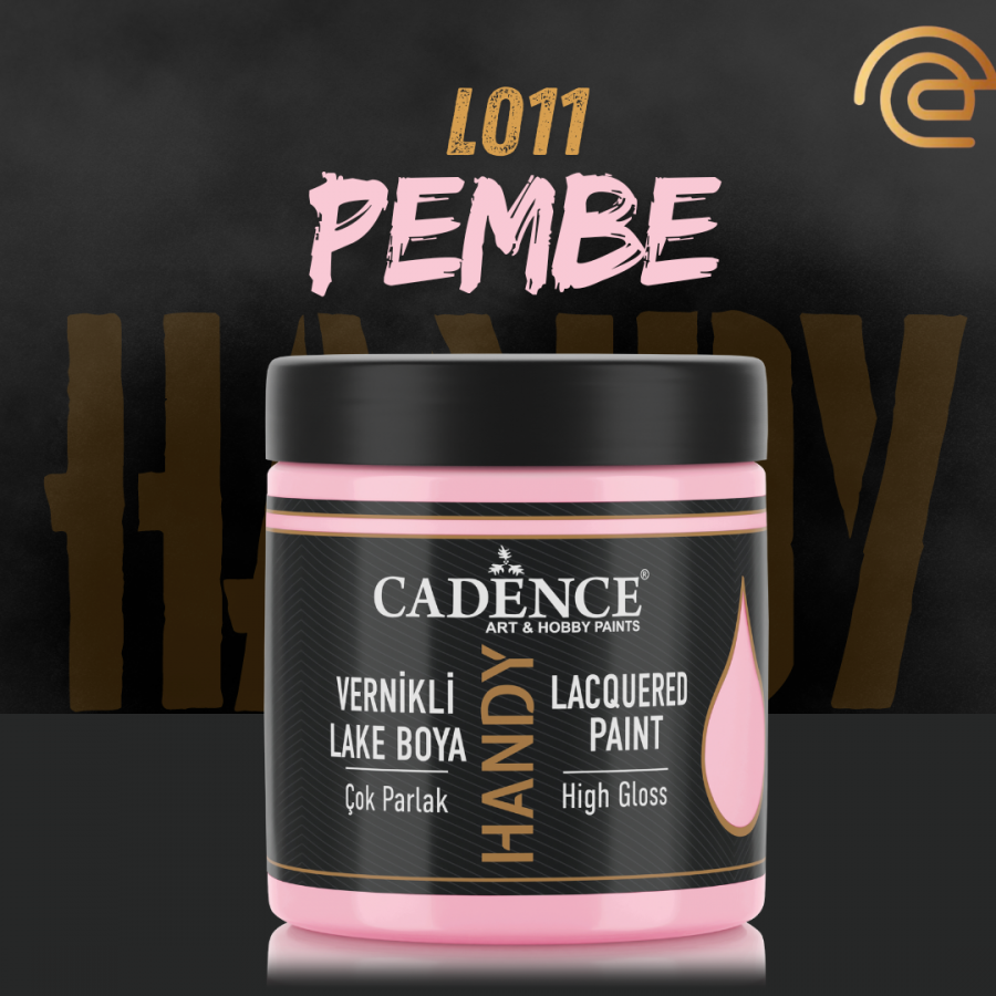 Cadence Vernikli Lake Boya L011 Pembe 250Ml