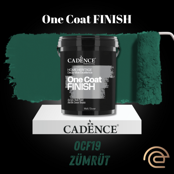 OCF19 Zümrüt Yeşil Akrilik Duvar Boyası - One Coat Finish 2.5LT