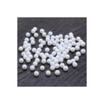 Eymen Hobi 25 Gram - 4 Mm BEYAZ Renk DELİKLİ İnci Boncuk, Plastik İnci Boncuk Takı Malzemeleri (500-600 Adet)