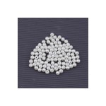 Eymen Hobi 50 Gram - 6 Mm BEYAZ Renk DELİKLİ İnci Boncuk, Plastik İnci Boncuk Takı Malzemeleri (250-300 Adet)
