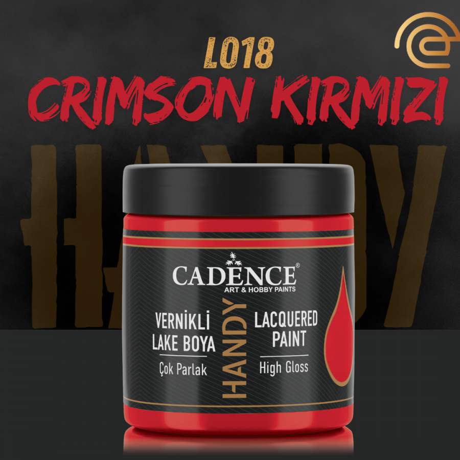 Cadence Vernikli Lake Boya L018 Crimson Kırmızı 250Ml Cadence Vernikli Lake Boya L018 Crimson Kırmızı 250Ml