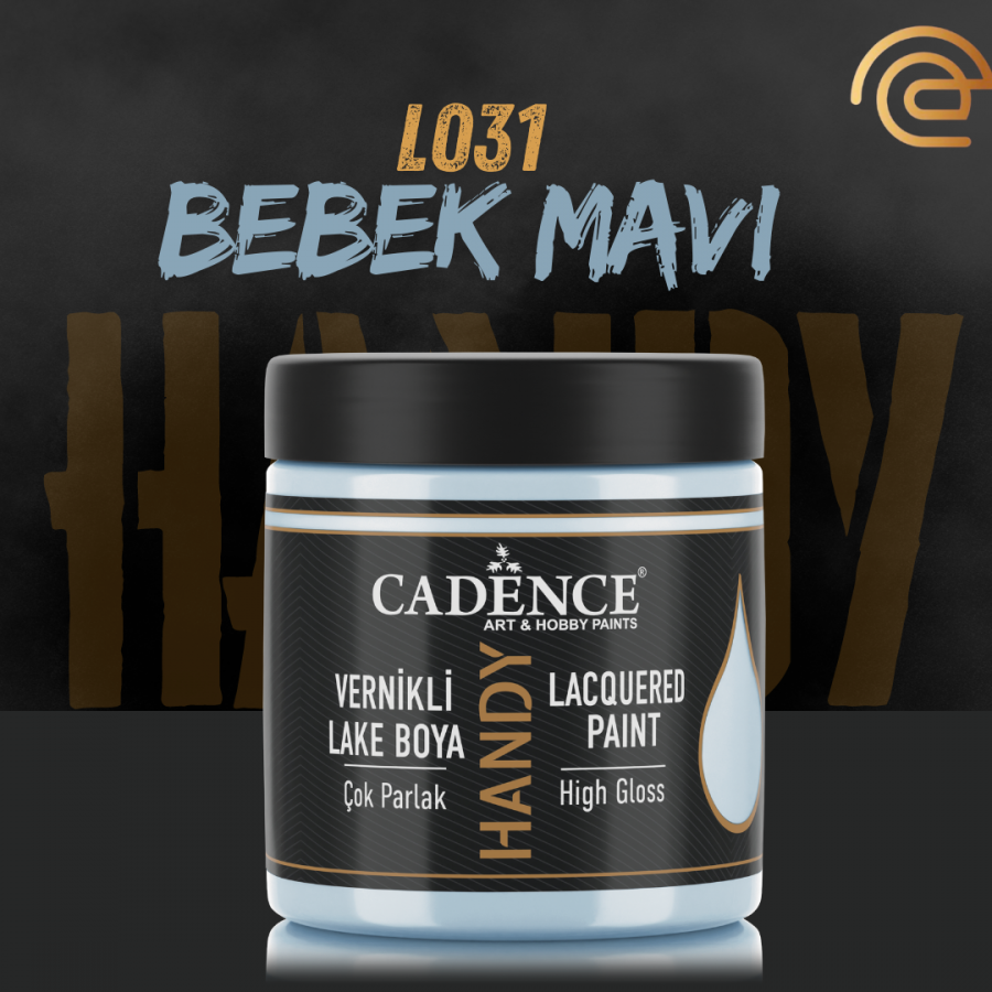 Cadence Vernikli Lake Boya L031 Bebek Mavi 250Ml