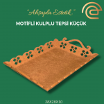 MOTİFLİ KULPLU TEPSİ KÜÇÜK MOTİFLİ KULPLU TEPSİ KÜÇÜK