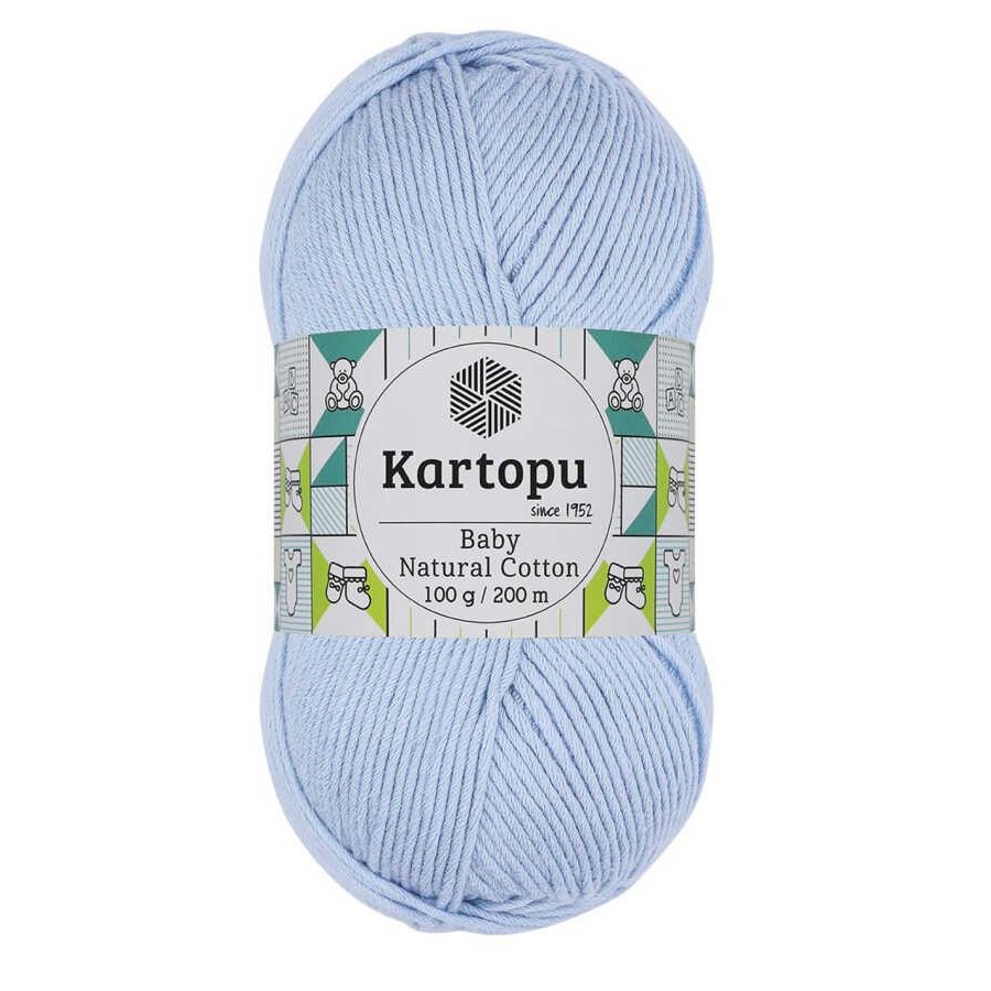 KARTOPU,BABY NATUREL COTTON K0544 BEBE MAVİ