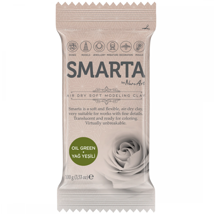 SMARTA HAVAYLA KURUYAN MODELLEME HAMURU YAĞ YEŞİLİ 100GR