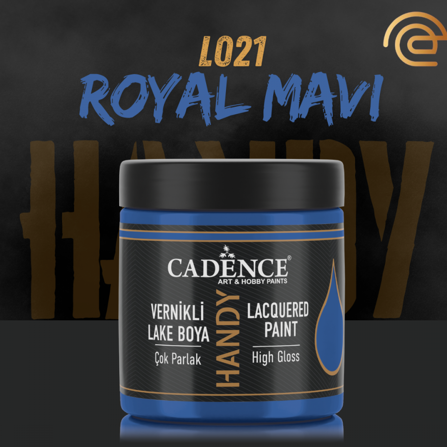 Cadence Vernikli Lake Boya L021 Royal Mavi 250Ml Cadence Vernikli Lake Boya L021 Royal Mavi 250Ml