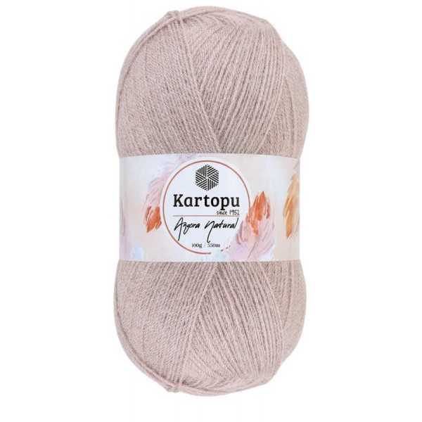 KARTOPU,ANGORA NATURAL K0754 AÇIK VİZON