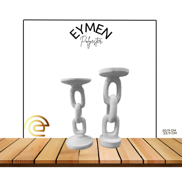 ZİNCİRLİ İKİLİ MUMLUK