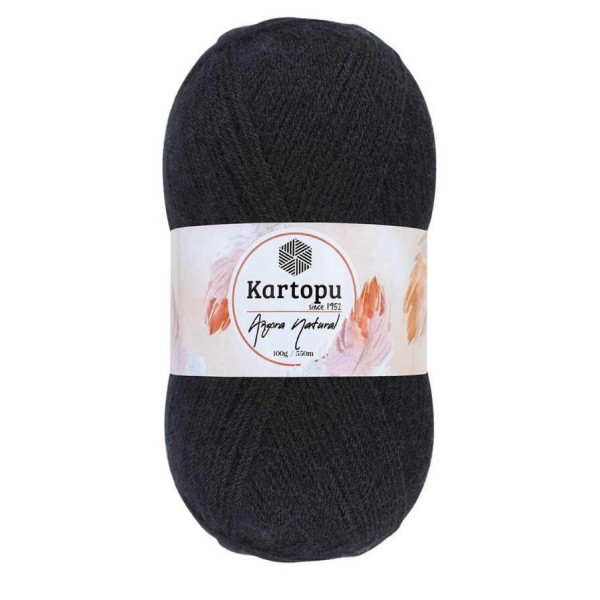 KARTOPU,ANGORA NATURAL K0940 SİYAH
