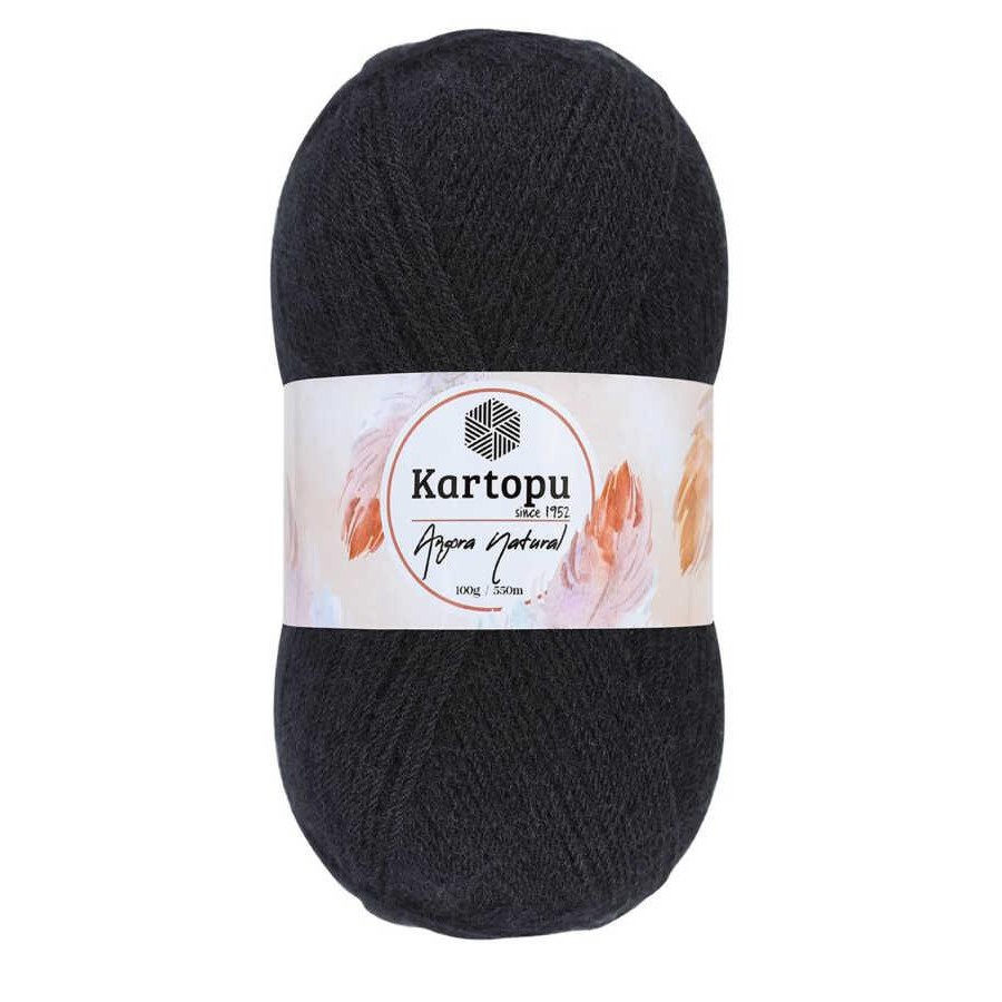 KARTOPU,ANGORA NATURAL K0940 SİYAH