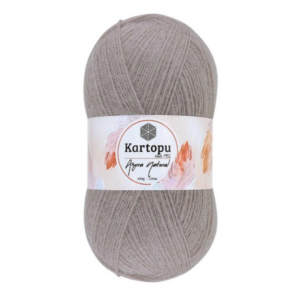 KARTOPU,ANGORA NATURAL K0843 ORTA KAHVE
