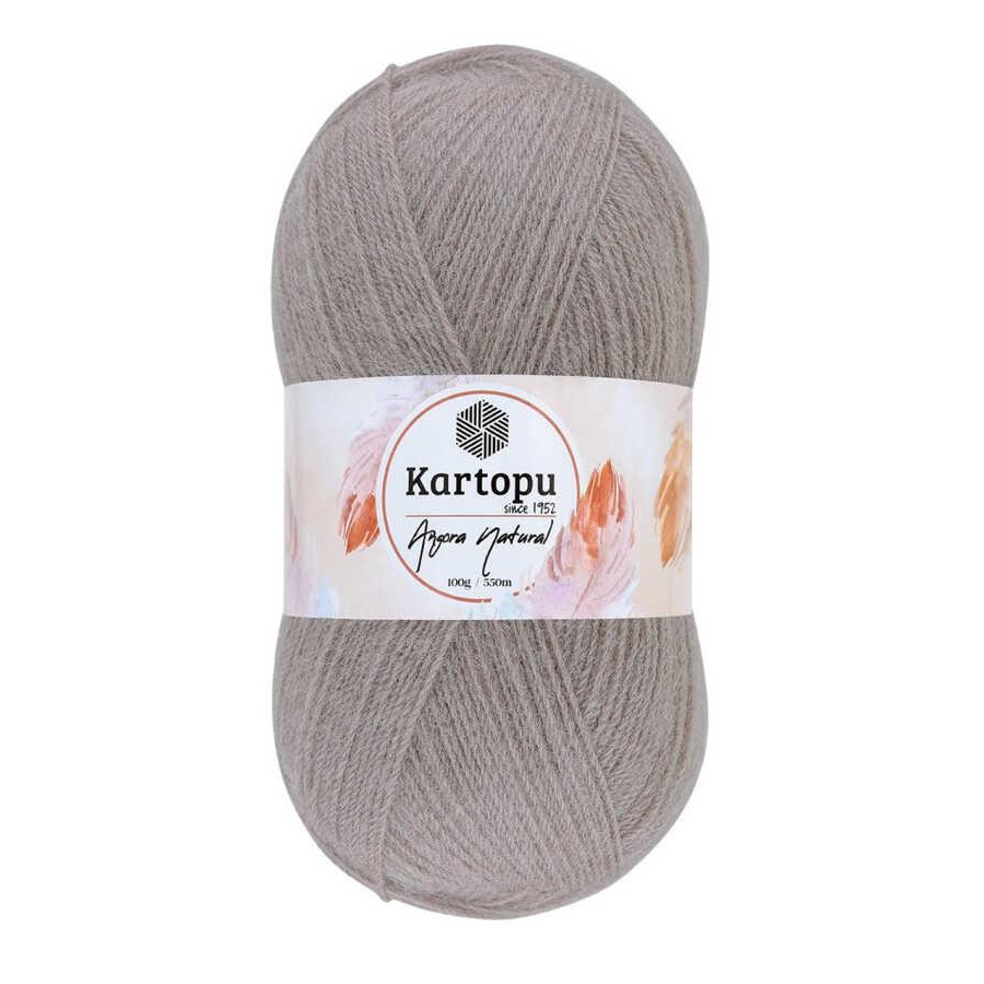 KARTOPU,ANGORA NATURAL K0843 ORTA KAHVE