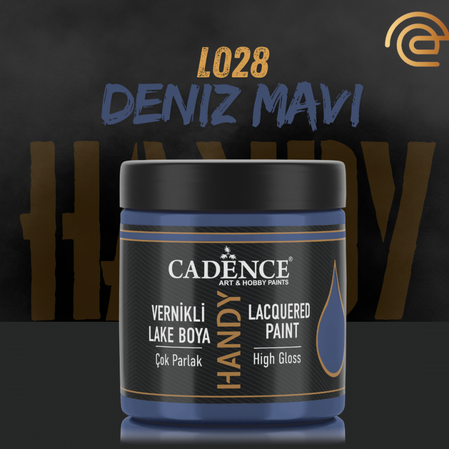 Cadence Vernikli Lake Boya L028 Deniz Mavi 250Ml