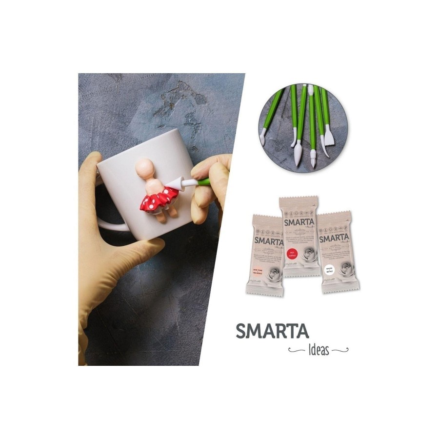 SMARTA HAVAYLA KURUYAN MODELLEME HAMURU METALİK BEYAZ İNCİ 60 GR
