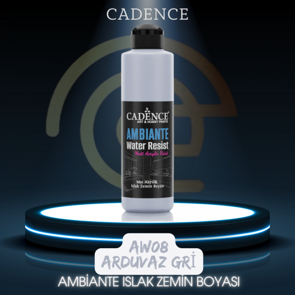 AW08 Arduvaz Gri Ambiante Islak Zemin Boyası 250ML + Katalizör 10GR